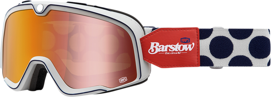 Мотоочки Ride 100% BARSTOW Goggle Hayworth - Flush Red Lens, Mirror Lens