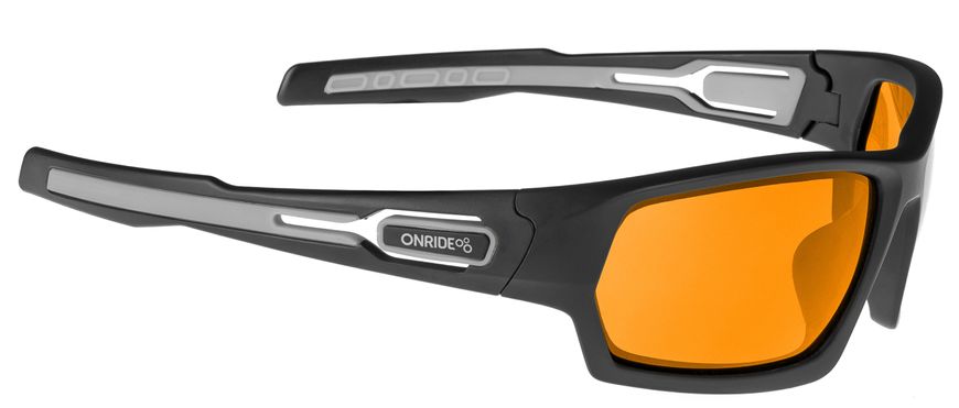 Очки Onride Point 20 матовые черные с линзами оранжевый Photochromic (57-17%)