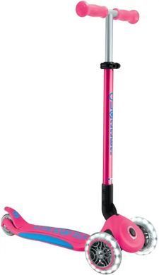 Самокат Globber ELITE LIGHTS, фуксія, колеса з підсвіткою, 50кг, 3+