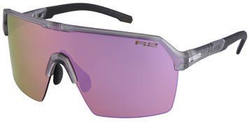 Очки R2 CLIFF grey (crystal, matt), линза brown (pink chrome) PC High contrast HD, кат. 3