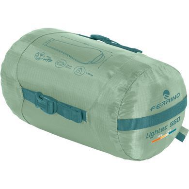 Спальный мешок Ferrino Lightec 550 +20&deg;C Green (86153QVV)