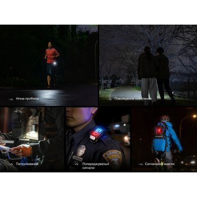Фонарь с клипсой Fenix E04R, белый