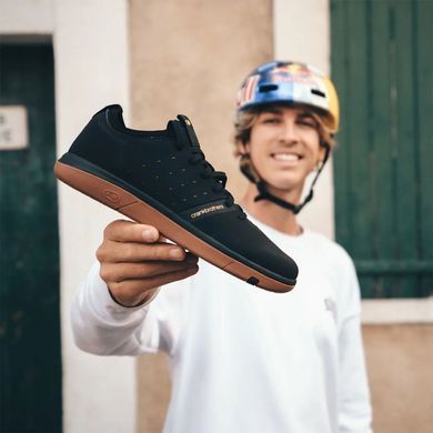 Велообувь CrankBrothers SHOES STAMP STREET BLACK / GOLD - GUM OUTSOLE FABIO WIBMER 9.5