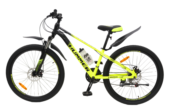 Велосипед CrossBike 26" Hummer 2024 Рама-13" neon-yellow
