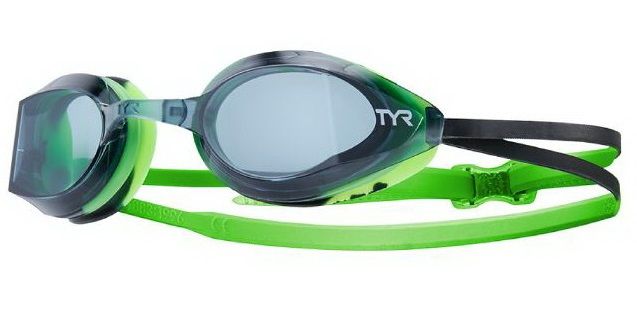 Очки для плавания TYR Edge-X Racing, Black/Green (014)