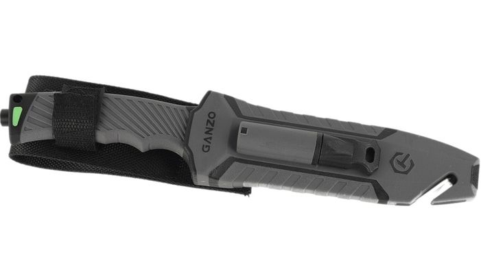 Нож Ganzo G8012V2-GY серый (G8012V2-GY) с паракордом