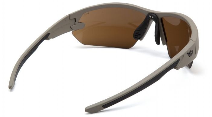 Окуляри захисні Venture Gear Tactical Semtex Tan (bronze) Anti-Fog, коричневі в камуфльованій оправі